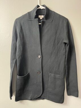 J.Crew women’s black sweater-blazer XS